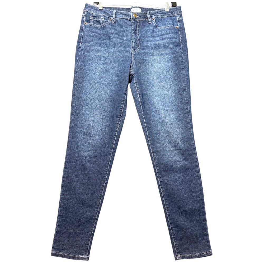Jessica Simpson High Rise Skinny Jeans Women 12 Blue Denim Stretch